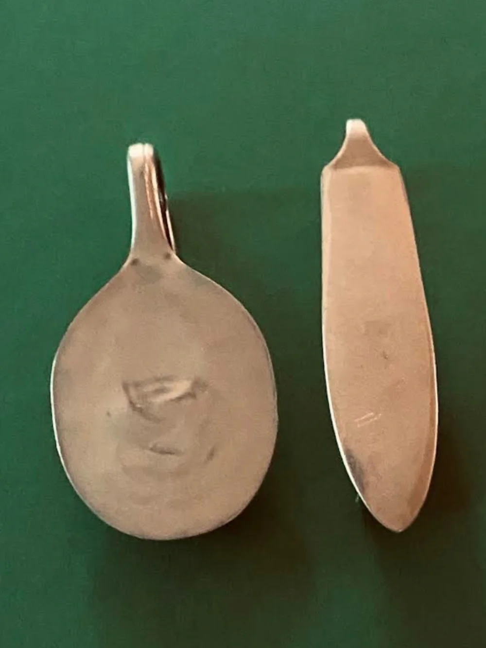 Two Vintage Silver Money Clips